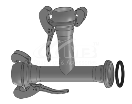 B TYPE T JOINT MALE BRANCH