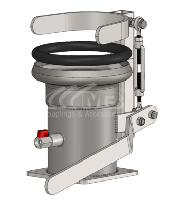 QUICK ATTACHER WITH 6'' L TYPE FEMALE & WITH VALVE( LONG STYLE )